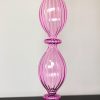 Glas kandelaar Elegant Boho – Princess pink detail