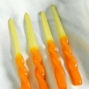 Twisterkaarsen - Geel/Oranje