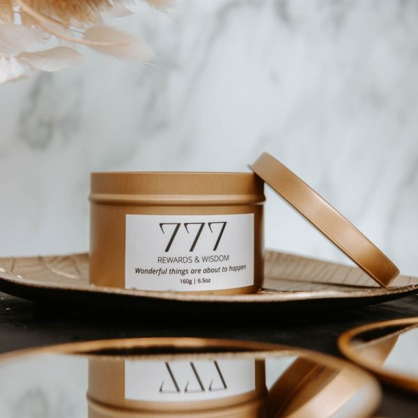 Gold manifest candle 777